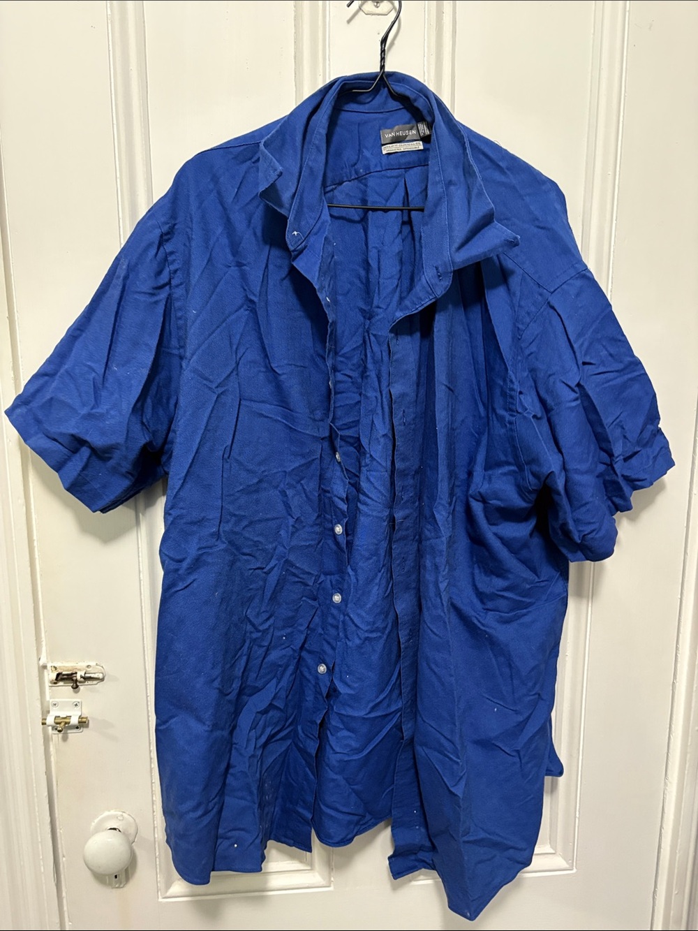 Van Heusen Royal Blue Short Sleeve Button-Down Shirt